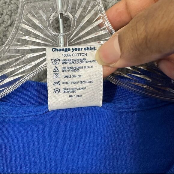 VTG Chicago Cubs Shirt Men XL MLB Big Logo Blue Short Sleeve‎ Delta  Tee - Picture 7 of 11